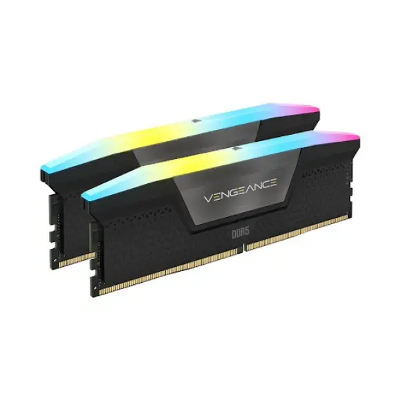 RAM -desktop-Corsair- VENGEANCE-RGB-64GB-(2x32GB)-DDR5-DRAM 6000MTs-CL40-Memory-Kit-(2 x 32GB)-DDR5-6000MHz-(CMH64GX5M2B6000C40)